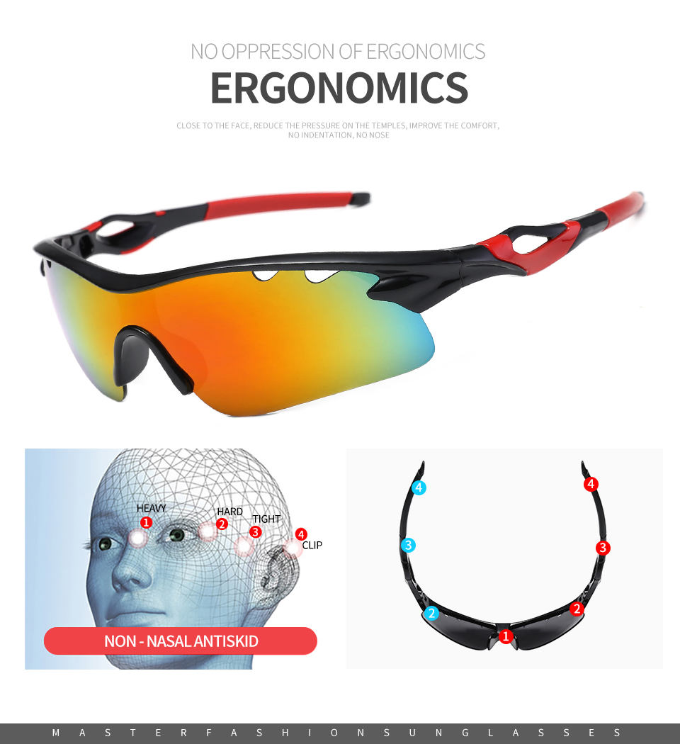 Bike Riding Glasses - Sports Sunglasses for Men & Women Wholesale