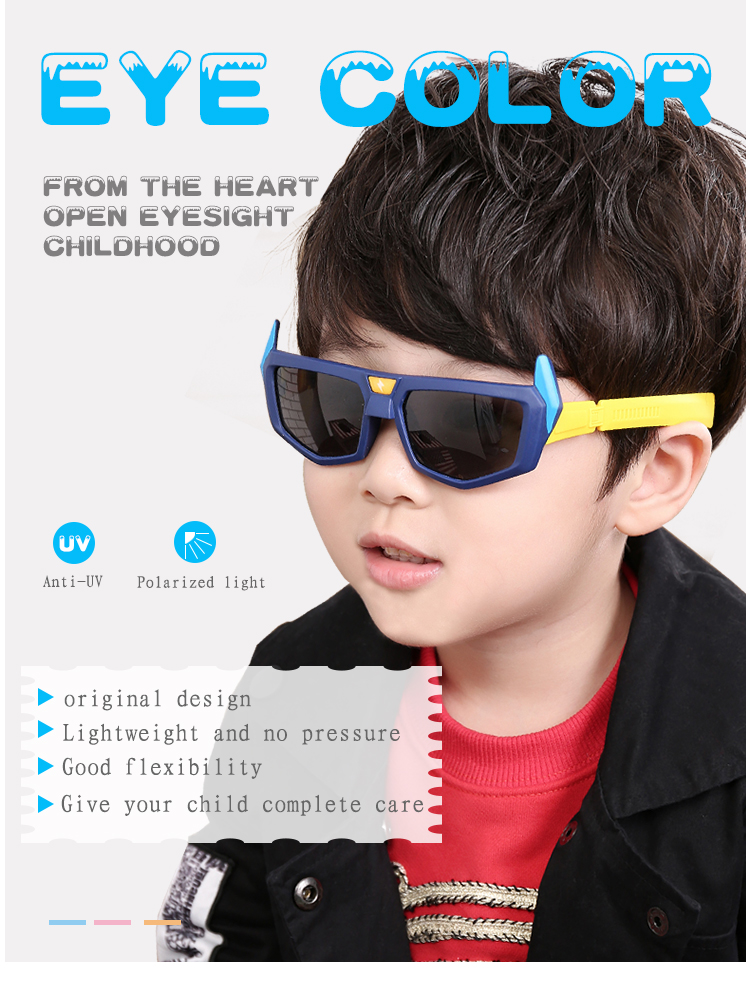 Polarized Sunglasses Manufacturers China - Sunglasses Boy & Girl #HK-8129