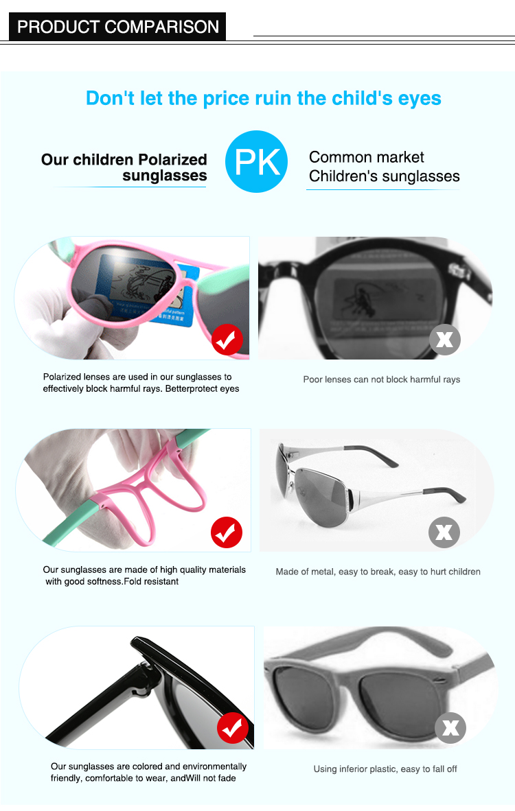 Wholesale Vintage Sunglasses - Polarised Cat Eye Sunglasses for Children